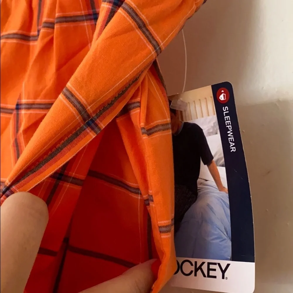 NWT Jockey Orange sleepwear pants w/pocket size:L